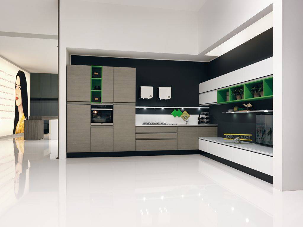 Cucine ad angolo moderne scavolini : cucine acciaio su misura ...
